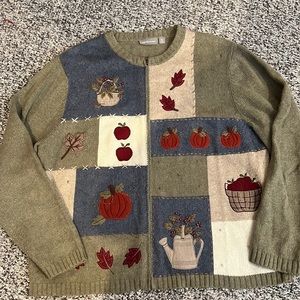 Fall Cardigan Sweater Size XL